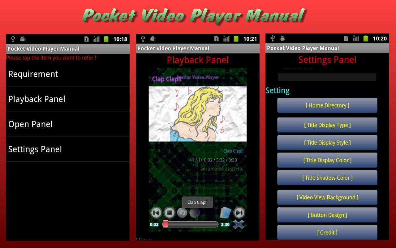 Pocket Video Player Manual截图1