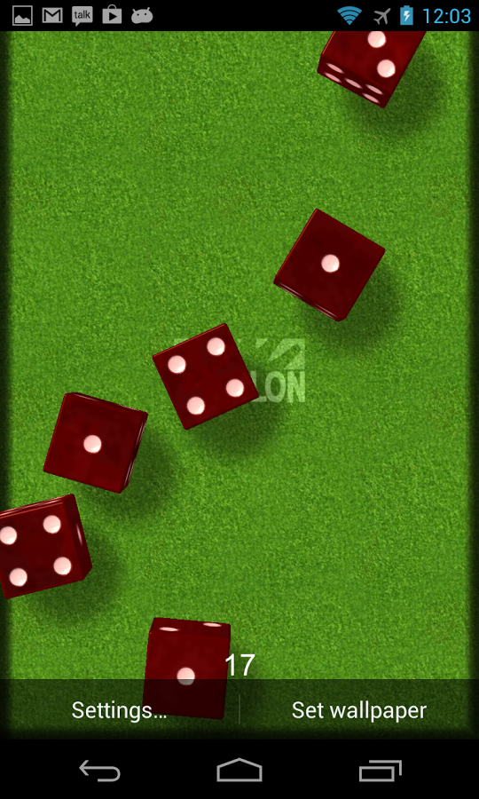 3D Dice Live Wallpaper截图5