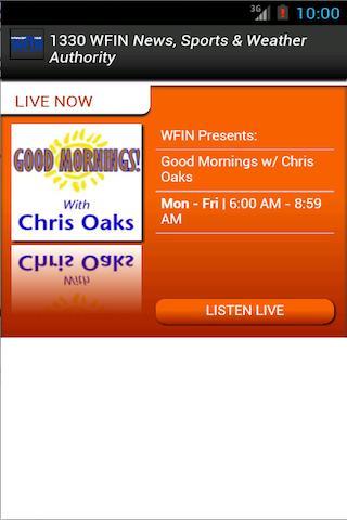 1330 WFIN Streaming Player截图2