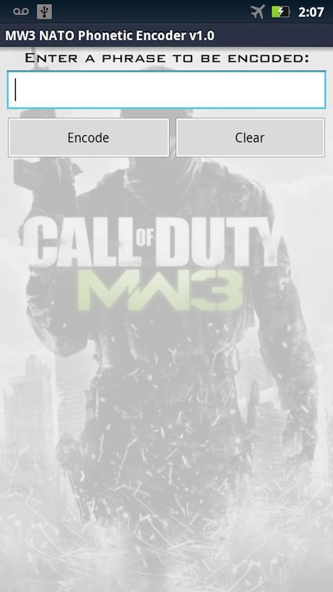 MW3 NATO Phonetic Encoder截图1