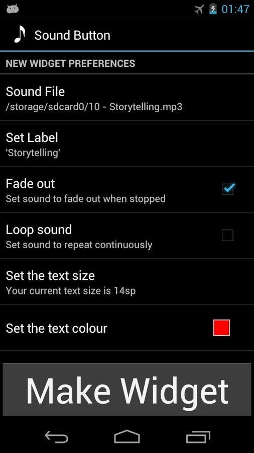 Sound Button Widget FREE截图1