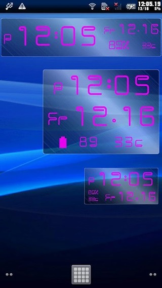 数字时钟手机小部件截图3