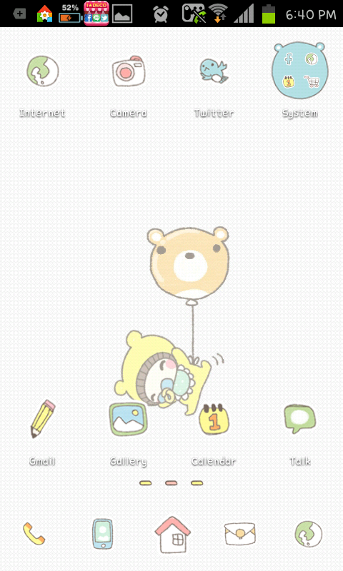 Babysitting go launcher theme截图1