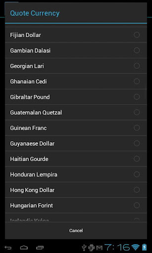 Currency Rate Widget截图2