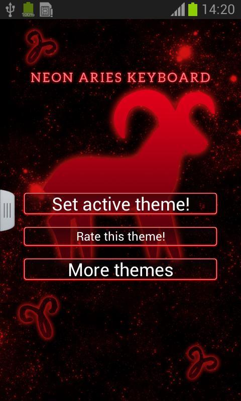 Neon Aries Keyboard截图1