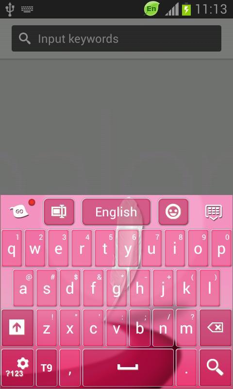 Pink Keyboard for Galaxy Note2截图2