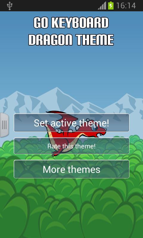 GO Keyboard Dragon Theme截图3