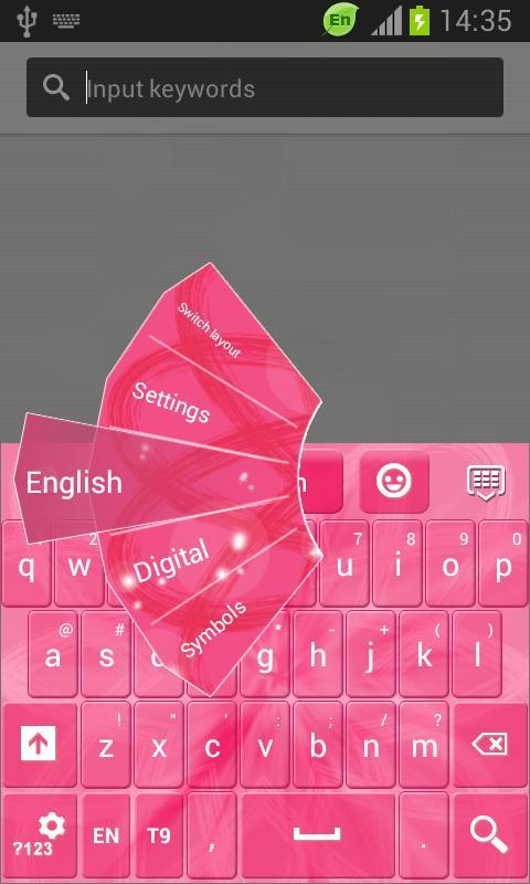 GO Keyboard Pink Language截图2