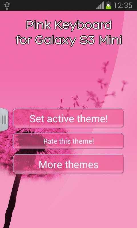 Pink Keypad for Galaxy S3 Mini截图1