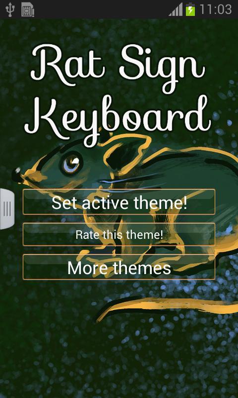 Rat Sign Keyboard截图1