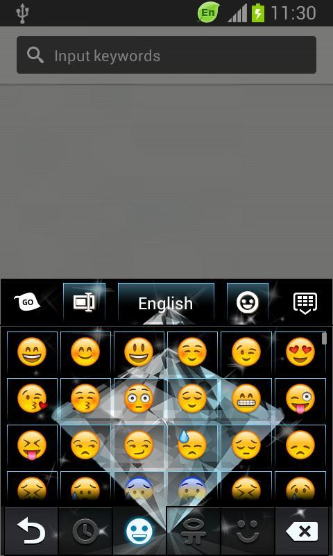 GO Keyboard Diamond Themes截图4