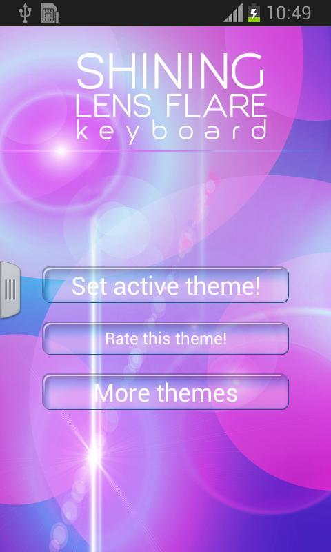 Shining Lens Flare Keyboard截图1