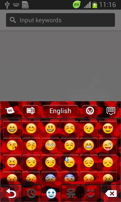 Red Camo Keyboard截图4