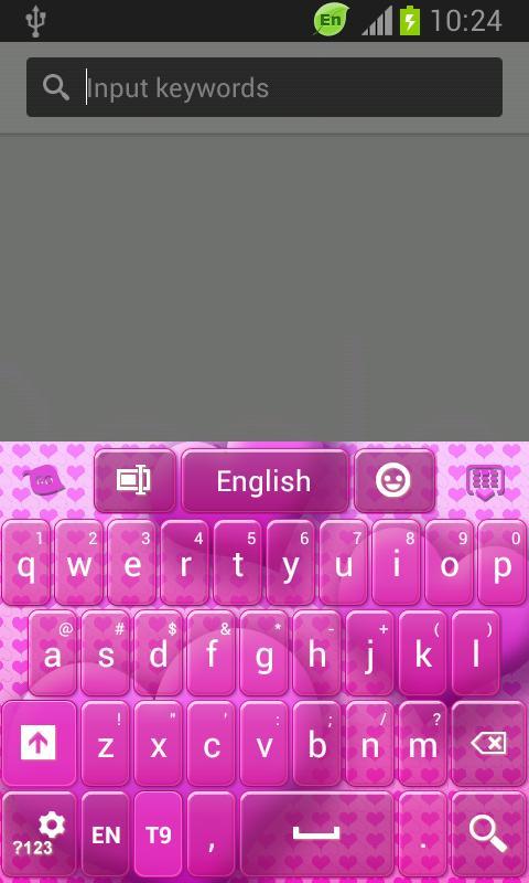 Keyboard Pink Colour Heart截图1