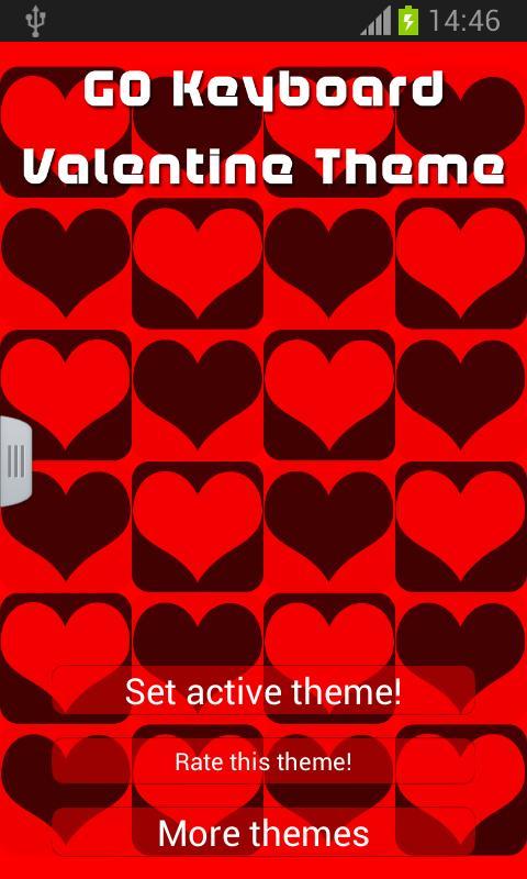 GO Keyboard Valentine Theme截图3