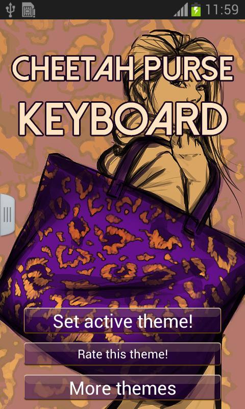 Cheetah Purse Keyboard截图1