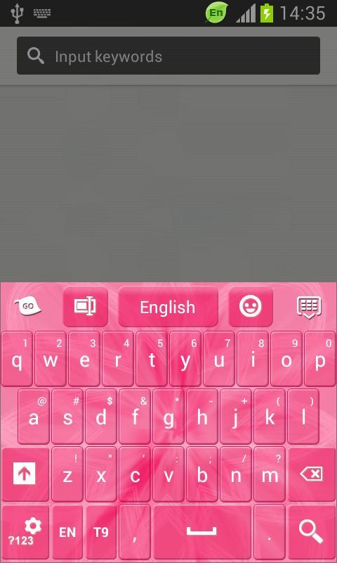 GO Keyboard Pink Language截图1