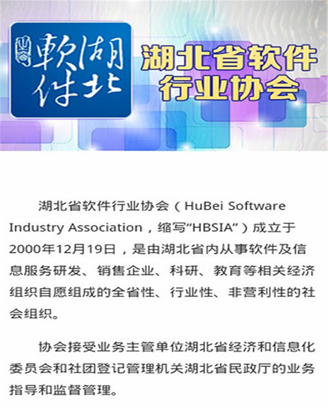 湖北省软件行业协会截图2