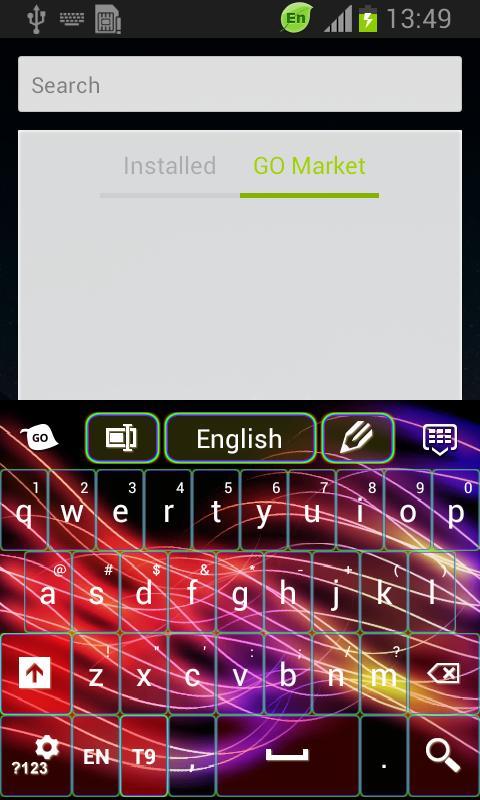 New Neon Keyboard Theme截图2