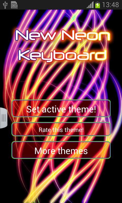 New Neon Keyboard Theme截图1