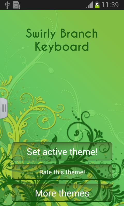 Swirly Branch Keyboard截图1