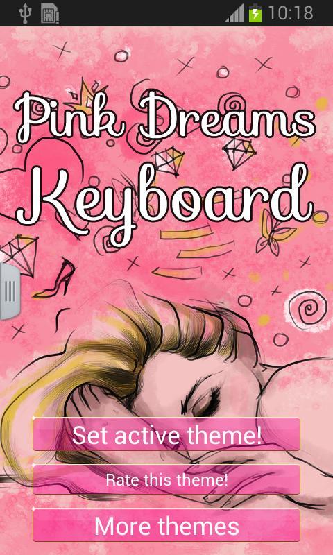 Pink Dreams Keyboard截图1