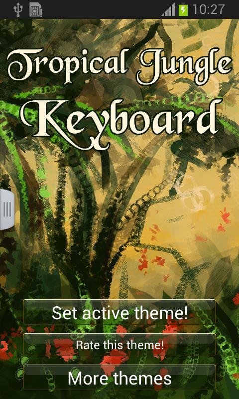 Tropical Jungle Keyboard截图1