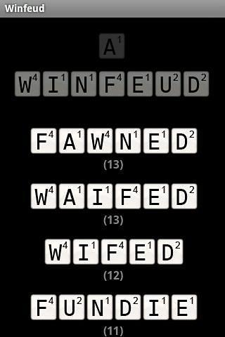 Winfeud the Wordfeud helper截图2