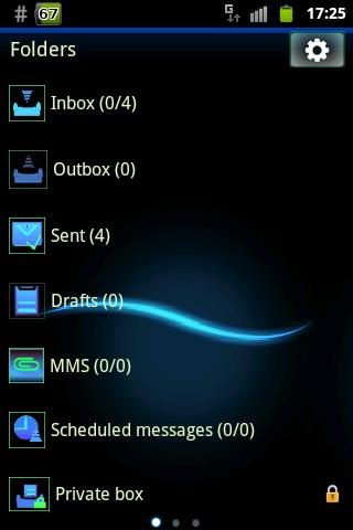 GO SMS Theme 短信临主题 - Simple2截图1