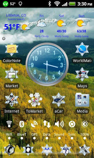 LC Snowflake Go Launcher截图3