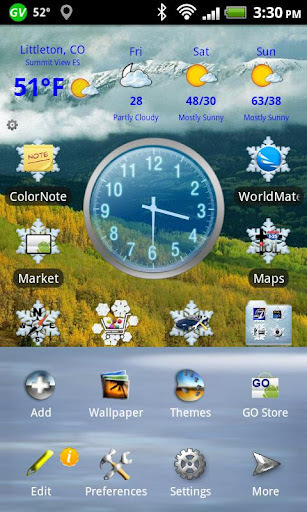 LC Snowflake Go Launcher截图4