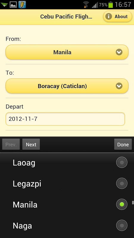 Cebu Pacific Flight Search截图3