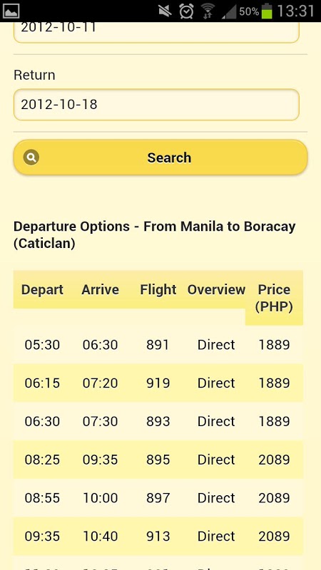 Cebu Pacific Flight Search截图5