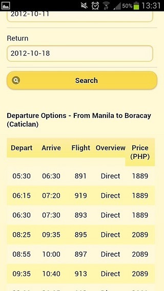 Cebu Pacific Flight Search截图2