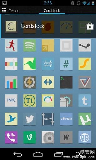 Cardstock -nova apex adw theme截图1