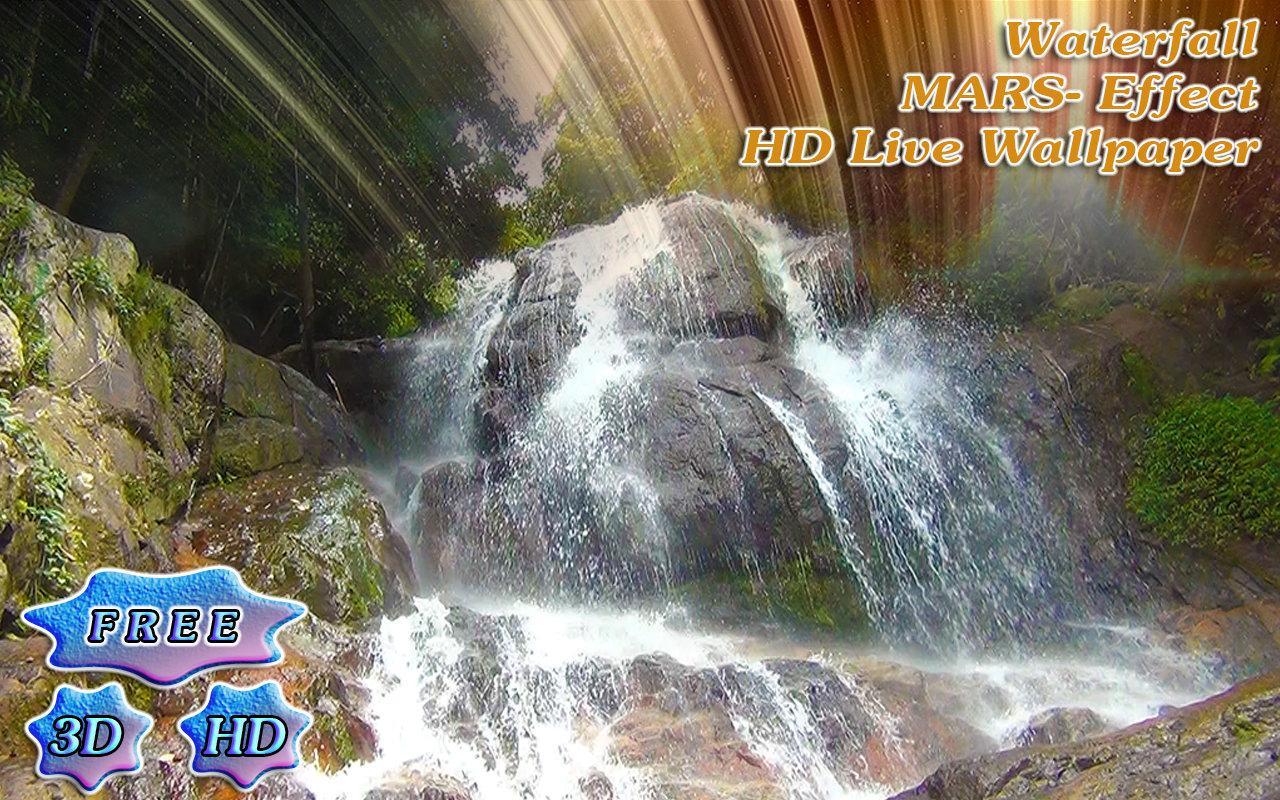 3D Waterfall Mars Effect Free截图1