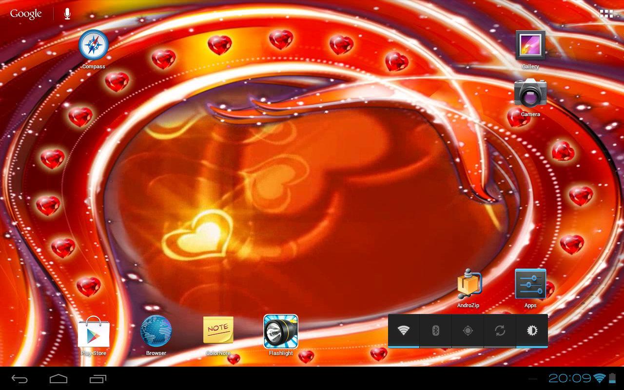 3D Valentine Golden Heart Free截图7