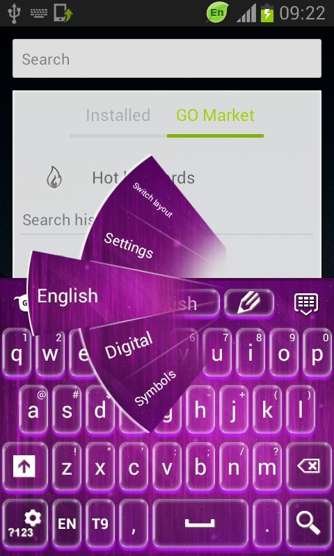 Abstract Purple Keyboard截图3