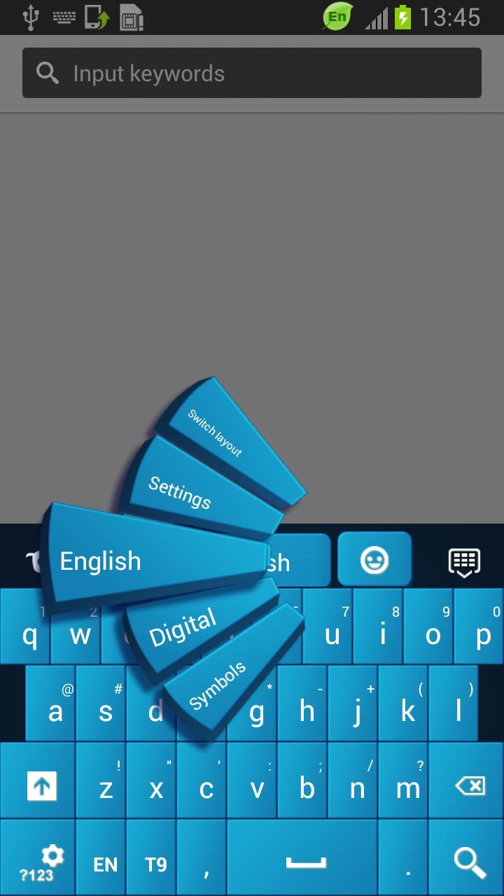 Soft Blue Keyboard截图3