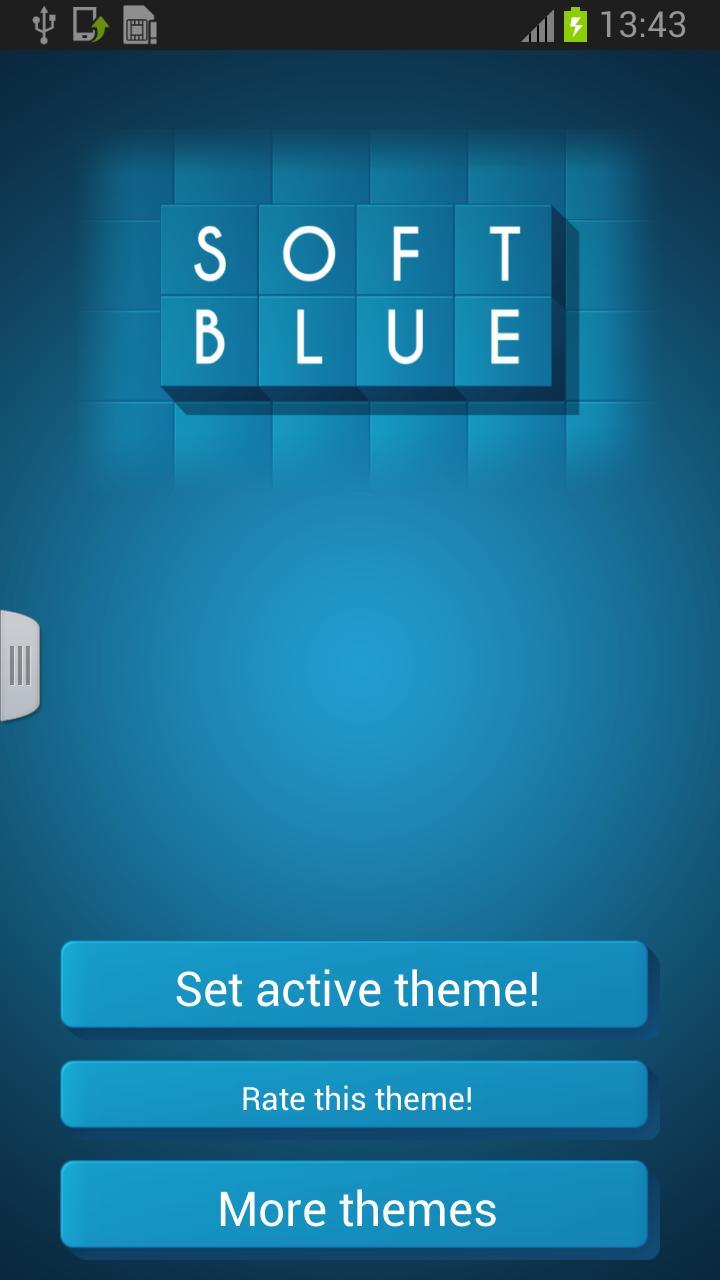 Soft Blue Keyboard截图1