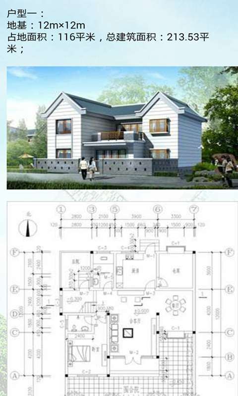 新农村自建别墅户型设计图截图2