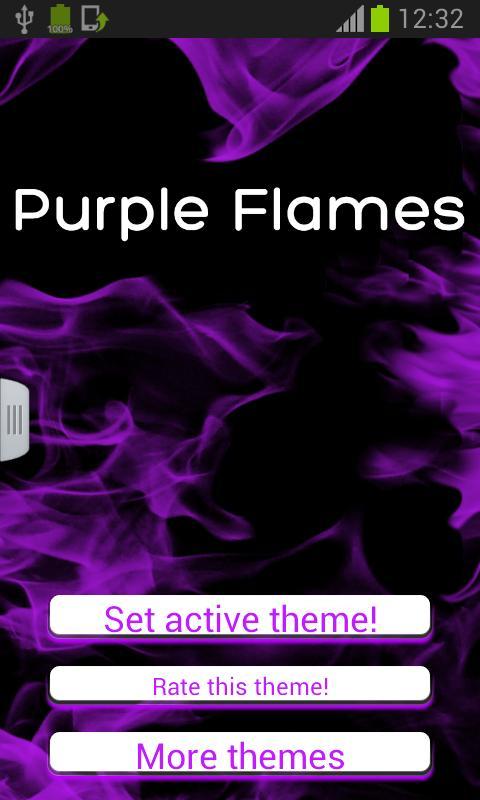 Purple Flames Keyboard截图1