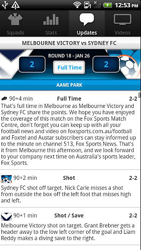 A-League Match Centre截图6