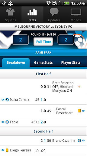 A-League Match Centre截图4
