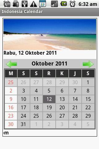 Indonesia Calendar截图2