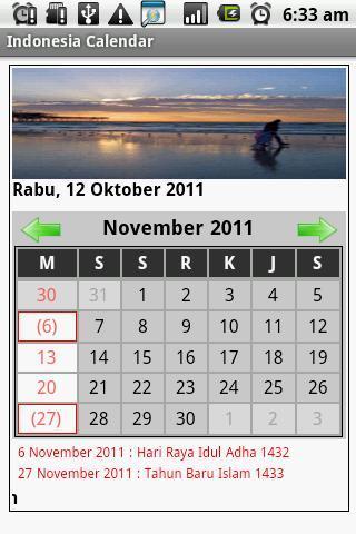 Indonesia Calendar截图3