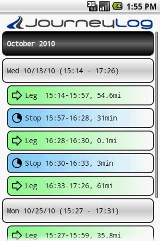 PhoneTrack Mileage Logger截图4