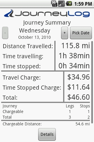 PhoneTrack Mileage Logger截图5