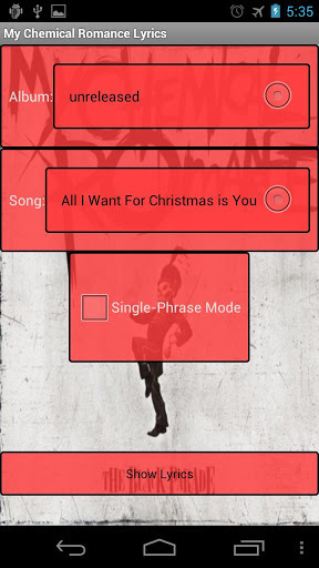 My Chemical Romance Lyrics截图3