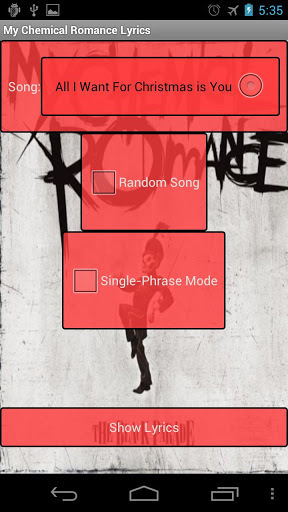 My Chemical Romance Lyrics截图2